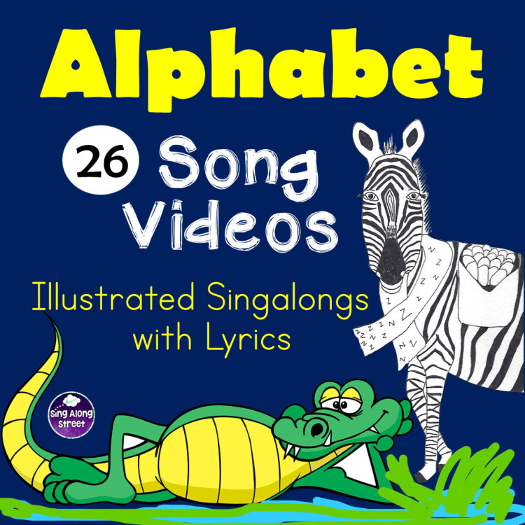 26 Mp4 Illustrated Alphabet Song Videos-